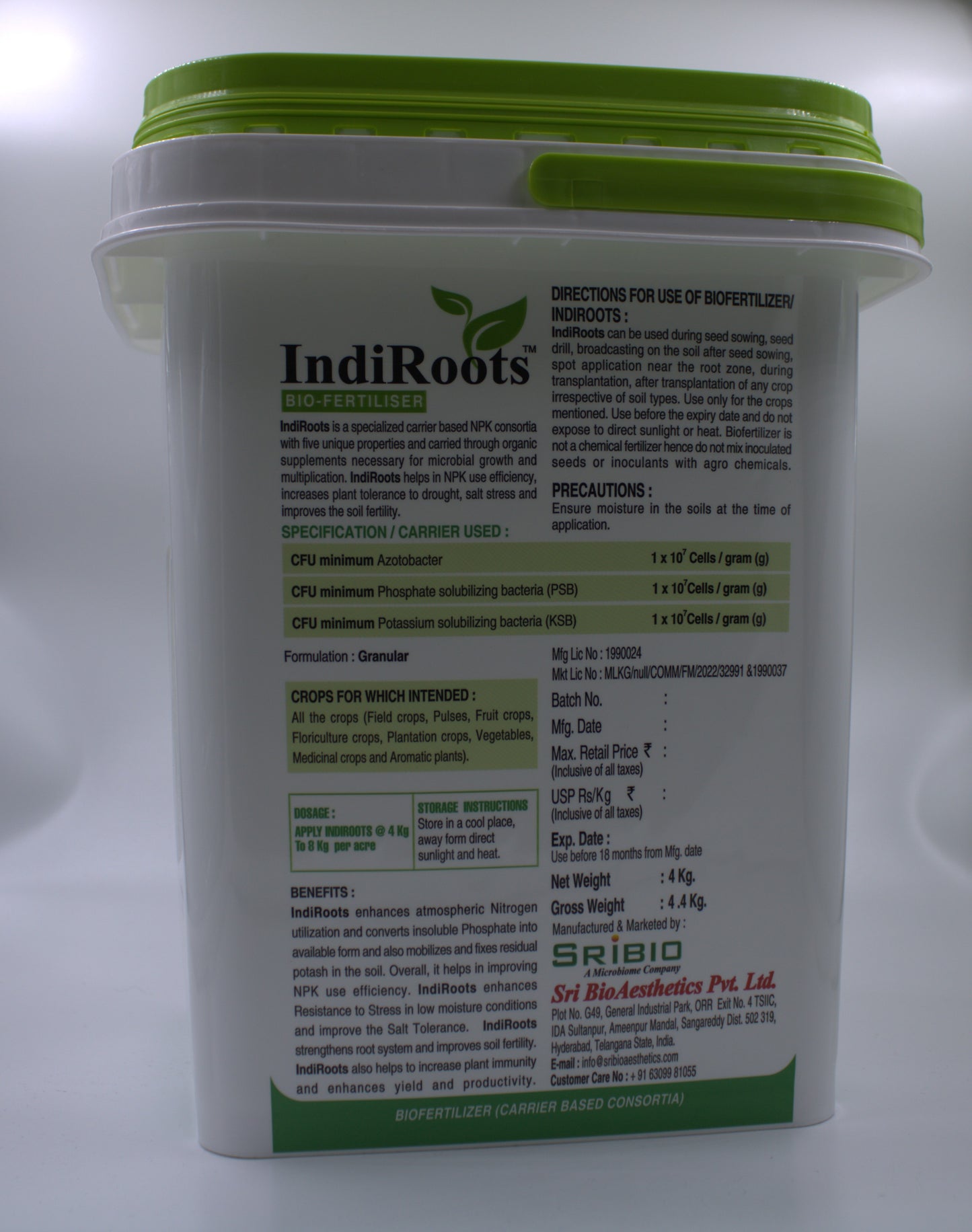 INDIROOTS - ALL CROPS